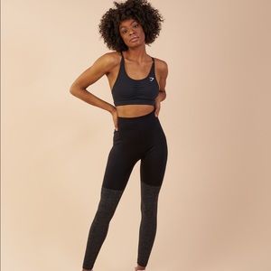 Gymshark two tone seamless leggings EUC small